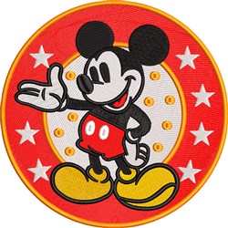star detailed machine embroidery - Classic Mickey perfect for reusable tote bags