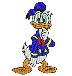 Confused Duck - 4x4 bird beginner-friendly embroidery design for reusable tote bags