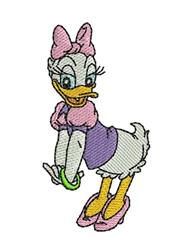 daisy beginner-friendly machine embroidery - Daisy Duck for Party Decorations