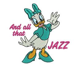 bird detailed machine embroidery - Daisy Duck perfect for Kids T-Shirts