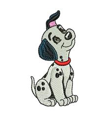 Dalmatian Pup - 4x4 puppy dog beginner-friendly embroidery design for Baby Blankets