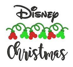 Disney Christmas - christma detailed machine embroidery design for cute baby onesies