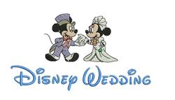 detailed wedding machine embroidery pattern - Disney Wedding perfect for Guest Books