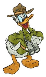 detailed duck machine embroidery pattern - Donald Duck for patchwork quilt blocks