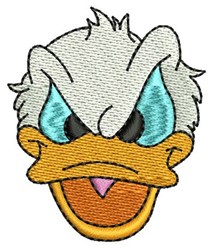 bird beginner-friendly machine embroidery - Donald Duck Head for Cushion Covers
