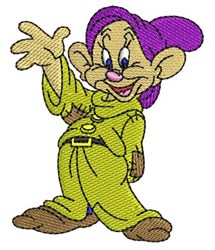 detailed dwarf machine digital embroidery pattern - Dopey Dwarf perfect for Blankets