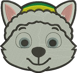detailed puppy dog machine embroidery pattern - Everest perfect for cute baby onesies