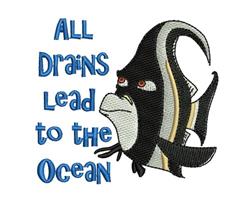 gill detailed machine embroidery - Finding Nemo Gill perfect for patchwork quilt blocks