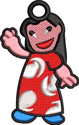 FSL Lilo - 4x4 lilo beginner-friendly embroidery design for Kids T-Shirts
