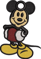FSL Mickey Mouse - 4x4 mouse beginner-friendly embroidery design for T-shirts