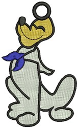 FSL Nautical Pluto - 4x4 puppy dog beginner-friendly embroidery design for Dog Collars
