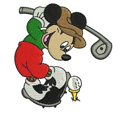 Golfing ミッキー Mickey's Day Disney 鉛筆画 絵画