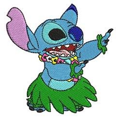 Hula Stitch - 4x4 stitch detailed machine embroidery design perfect for Beach Towels