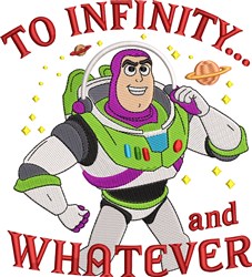 Infinity And Whatever - 5x7 whatever detailed embroidery design for reusable tote bags