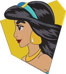Jasmine - 4x4 jasmine detailed machine embroidery design perfect for cute baby onesies