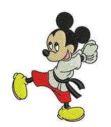 detailed mickey machine embroidery pattern - Karate Mickey perfect for Music Bags