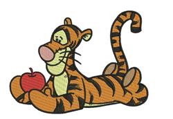 Large Tigger with Apple