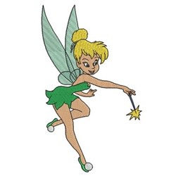 detailed fairy machine embroidery pattern - Large Tinker Bell for decorative pillow covers