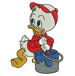 detailed bird machine embroidery pattern - Little Painter perfect for Craft Bags