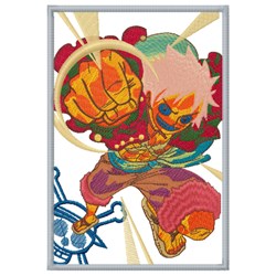 luffy detailed machine digital embroidery - Luffy perfect for patchwork quilt blocks