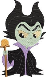 maleficent detailed machine digital embroidery - Maleficent perfect for kitchen aprons