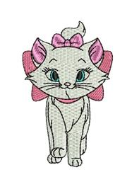 kitten beginner-friendly machine embroidery - Marie for decorative pillow covers