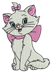 detailed kitten machine digital embroidery pattern - Marie perfect for Pillow Cases