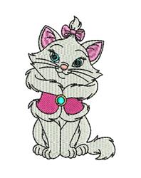 kitten detailed machine digital embroidery - Marie perfect for reusable tote bags
