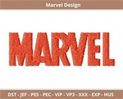 logo beginner-friendly machine digital embroidery - Marvel Logo perfect for Gym Bags