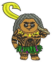 maui detailed machine digital embroidery - Maui perfect for reusable tote bags