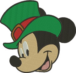 Mickey Head - 4x4 head detailed machine embroidery design perfect for Baby Blankets
