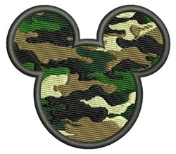 detailed camo machine embroidery pattern - Mickey Mouse Camo perfect for kitchen aprons