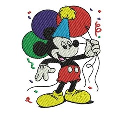detailed party machine embroidery pattern - Mickey Mouse Party perfect for Party Hats