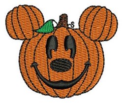 beginner-friendly halloween pumpkin machine embroidery pattern - Mickey Mouse Pumpkin for kitchen tea towels