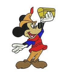 detailed treasure machine embroidery pattern - Mickey Mouse & Treasure for Outdoor Bags
