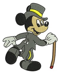 tuxedo detailed machine embroidery - Mickey Mouse Tuxedo for decorative pillow covers