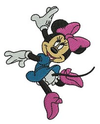 dancer detailed machine embroidery - Minnie Mouse Dancer for decorative pillow covers