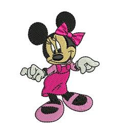 Minnie Mouse - 4x4 mouse detailed embroidery design for decorative pillow covers