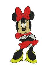 detailed mouse machine embroidery pattern - Minnie Mouse for Party Invitations