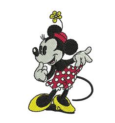 mouse detailed machine digital embroidery - Minnie Mouse perfect for Casual Apparel
