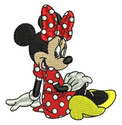 Minnie Mouse - 4x4 mouse detailed machine embroidery design perfect for kitchen aprons