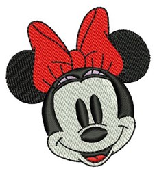 beginner-friendly head machine embroidery pattern - Minnie Mouse Head for patchwork quilt blocks
