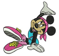 Minnie Workout - 4x4 workout detailed machine embroidery design perfect for Gym Bags
