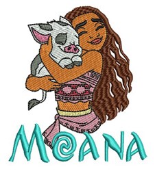 Moana - 4x4 moana detailed machine embroidery design perfect for reusable tote bags