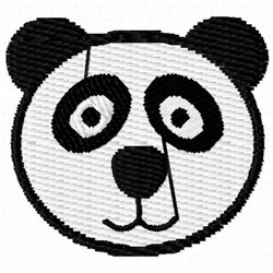 bear quick stitch machine embroidery - Panda Face perfect for Nursery Pillows