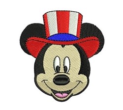 mickey detailed machine digital embroidery - Patriotic Mickey perfect for Backpacks