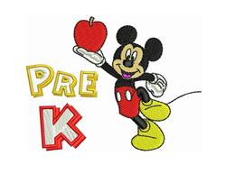 detailed pre machine digital embroidery pattern - Pre K perfect for cute baby onesies