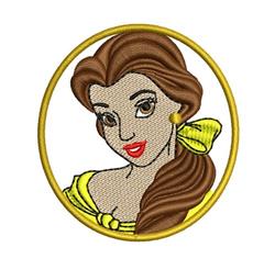 detailed belle machine embroidery pattern - Princess Belle perfect for Themed Parties