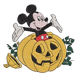 detailed halloween pumpkin machine embroidery pattern - Pumpkin Mickey for Halloween Costumes