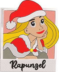 Rapunzel - 4x4 fairy detailed machine embroidery design for decorative pillow covers